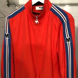 MSGM Milano luxurious zip up track jacket made in Italy European size 48